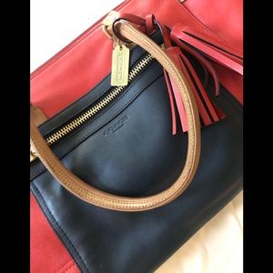 COACH color block handbag